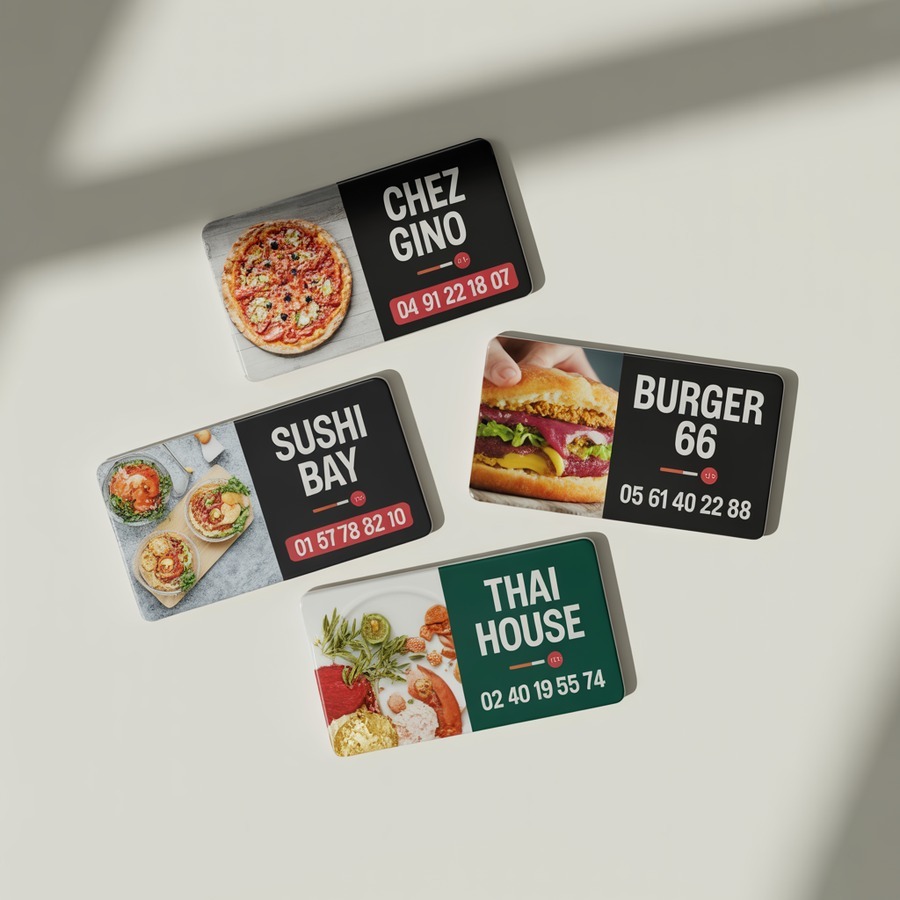 O menu de take-away que fica no frigorífico dos seus clientes