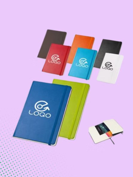 Carnet de notes A5 élastique assorti personnalisable