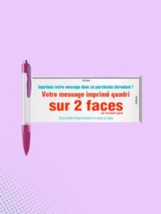 Stylo Bannière Personnalisable