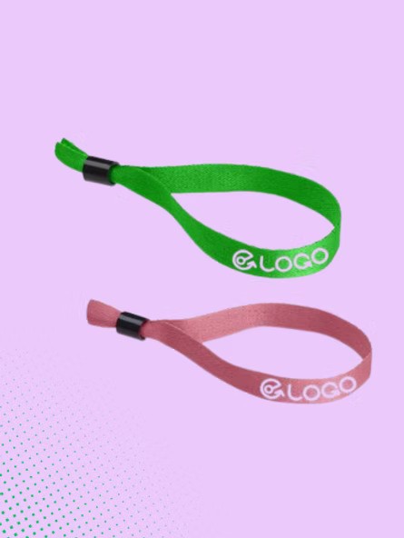Bracelet en tissu festival inviolable personnalisable